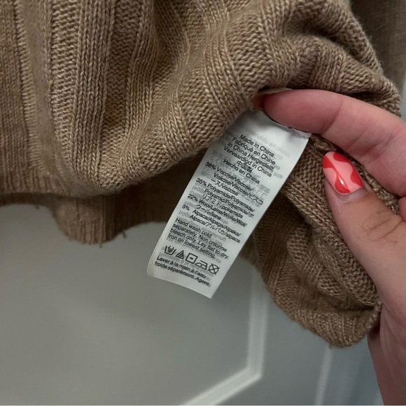 Madewell Ayres Wide-Sleeve Pullover Sweater | size small - Picture 5 of 8